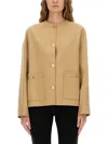 Versace Medusa Buttoned Jacket In Neutral