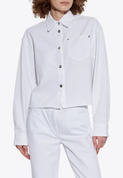 Versace Medusa Buttoned Jacket In White
