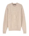 Versace Beige Medusa Sweater In Nude