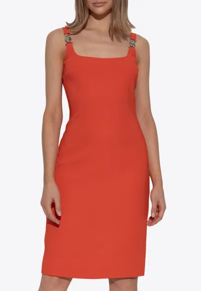 VERSACE MEDUSA CADY FITTED DRESS