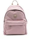 Versace Medusa Canvas Backpack In Pink