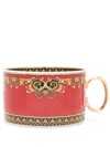 Versace Medusa Ceramic Tea Cup In Red