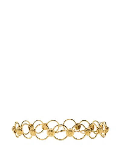 Versace La Medusa Chain Belt 5 Cm In Gold