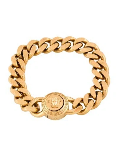 Pre-owned Versace Medusa Chain Bracelet, 7.75" In Multi