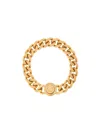 Versace Chain Medusa Bracelet In Yellow