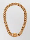 Versace Medusa Chain Necklace In Brown