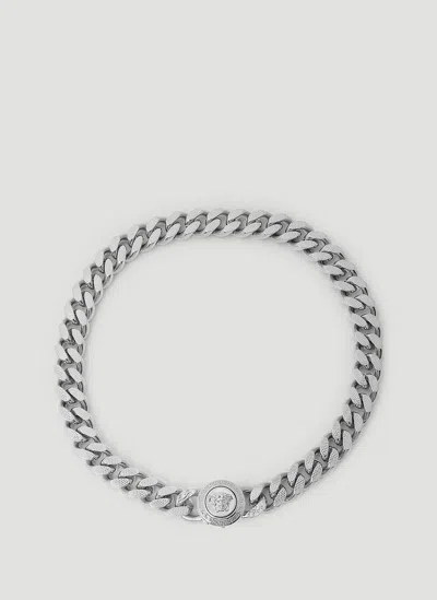 Versace Medusa Chain Necklace In Silver