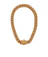 Versace Medusa Chain Necklace In Yellow