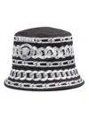 Versace Medusa Chains Bucket Hat In Black