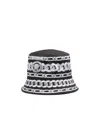 Versace Medusa Chains Bucket Hat In Black