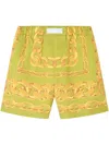 Versace Short De Bain Medusa Chains In 绿色