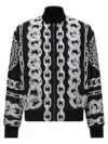 Versace Reversible Padded Printed Shell Bomber Jacket