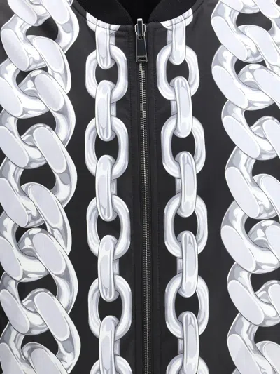 Versace 'medusa Chains' Reversible Bomber Jacket