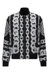 Versace Reversible Padded Printed Shell Bomber Jacket