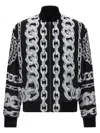 Versace Reversible Padded Printed Shell Bomber Jacket