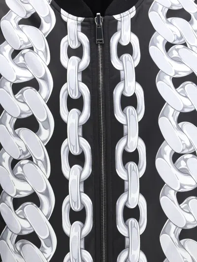 VERSACE VERSACE 'MEDUSA CHAINS' REVERSIBLE BOMBER JACKET