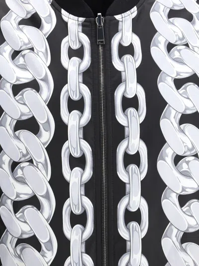 VERSACE VERSACE 'MEDUSA CHAINS' REVERSIBLE BOMBER JACKET