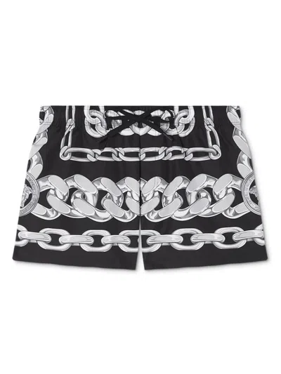 VERSACE MEDUSA CHAINS SWIM SHORTS
