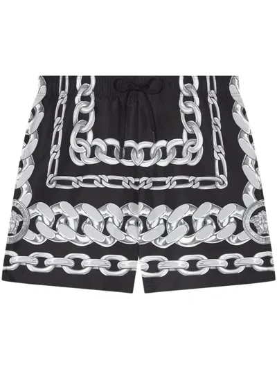 VERSACE MEDUSA CHAINS SWIM SHORTS