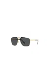 Versace Medusa-charm Aviator Sunglasses In Gray