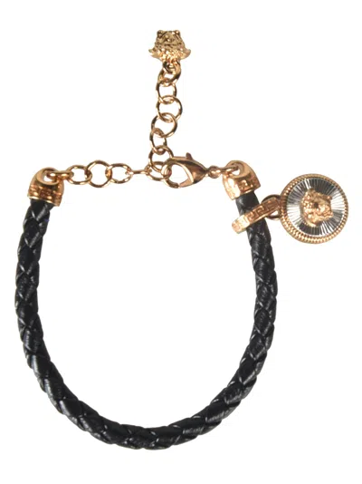 Versace Medusa Charm Bracelet In Black