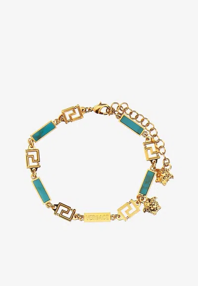 Versace Medusa Charm Bracelet In Gold