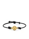 Versace Medusa-charm Cord Bracelet In ゴールドトーン