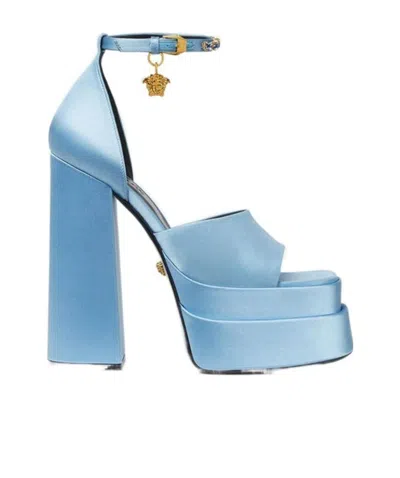 VERSACE VERSACE MEDUSA AEVITAS PLATFORM SANDALS