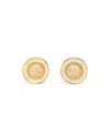 Versace Medusa Clip-on Earrings In Brown