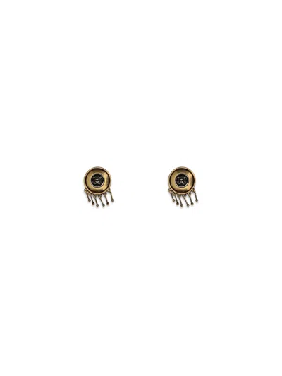 Versace Medusa Clip-on Drop Earrings In Multi