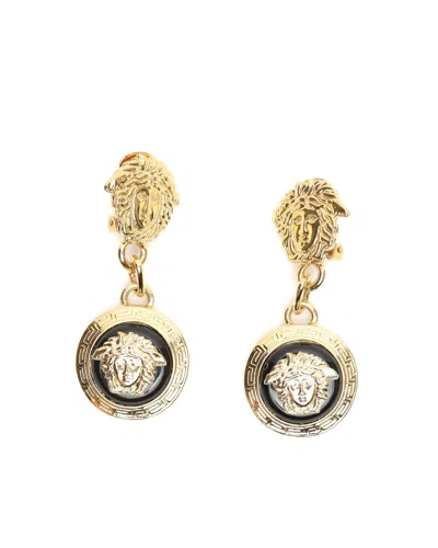 Versace Medusa Clip-on Earrings In Gold