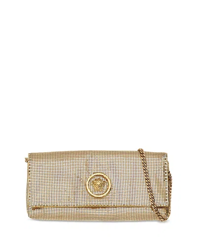 Versace Medusa Clutch In Gold