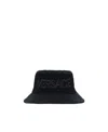 Versace Medusa Cotton Canvas Bucket Hat In Black