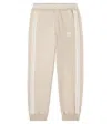 Versace Medusa Cotton Fleece Track Pants In Neutral