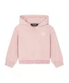 Versace Medusa Cotton Hooded Jacket In Pink