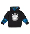 Versace Medusa Cotton Hoodie In Multicoloured
