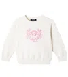 Versace Medusa Cotton Jersey Sweater In White