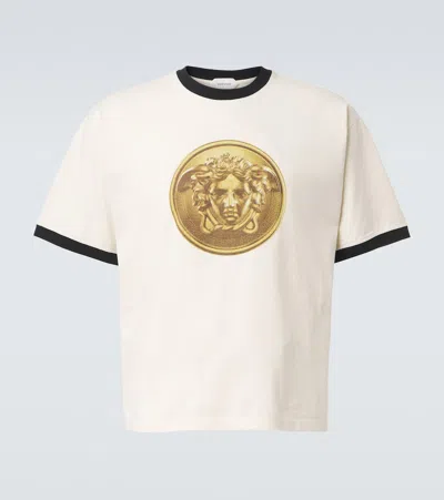 VERSACE MEDUSA COTTON JERSEY T-SHIRT