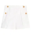 Versace Medusa Cotton Shorts In Weiss