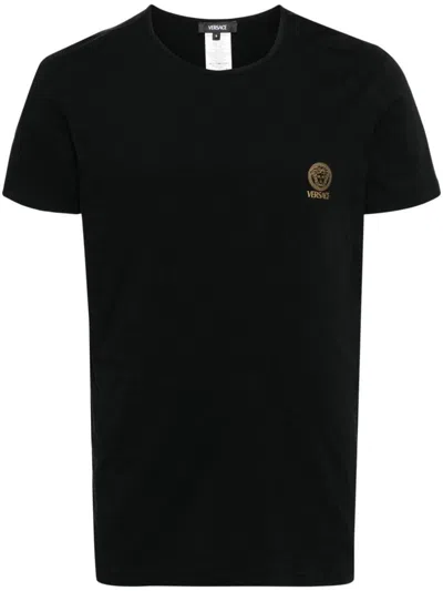 VERSACE VERSACE MEDUSA COTTON T-SHIRT - BI PACK