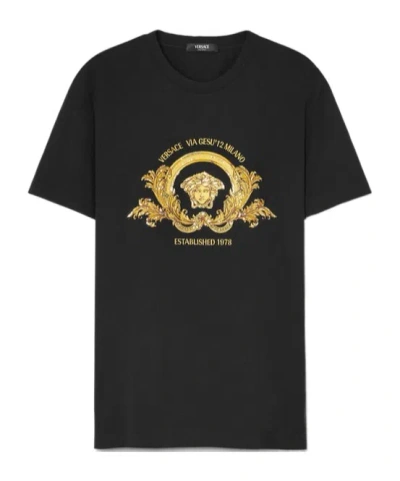 VERSACE VERSACE MEDUSA CREWNECK T-SHIRT