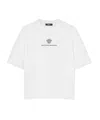 Versace Medusa Milano Embroidered Crewneck T-shirt In White