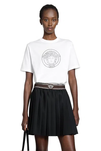 Versace Medusa Cotton T-shirt In White