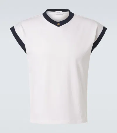 Versace Medusa Cotton-blend Jersey T-shirt In White