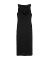 Versace Medusa-strap Corset-style Dress In Black
