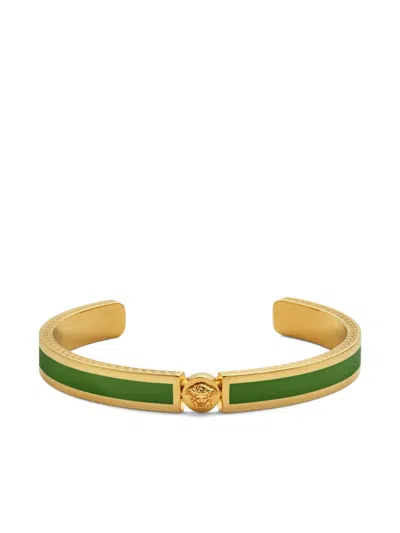 Versace Medusa Cuff Bracelet In Blue