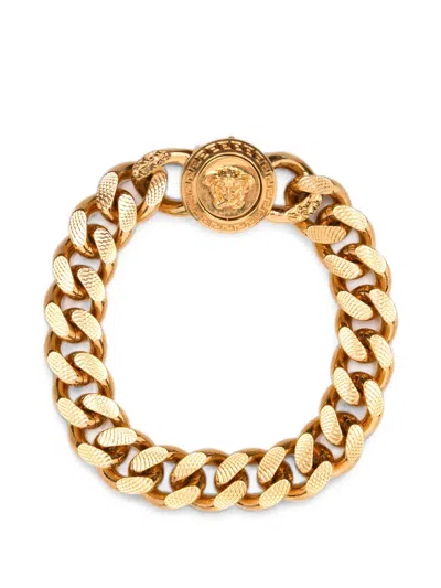Versace Medusa Curb-chain Bracelet In Gold