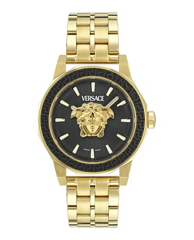 Versace Medusa Deco Bracelet Watch In Orange