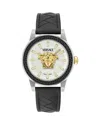 Versace Medusa Deco Watch, 43mm In Silver/black