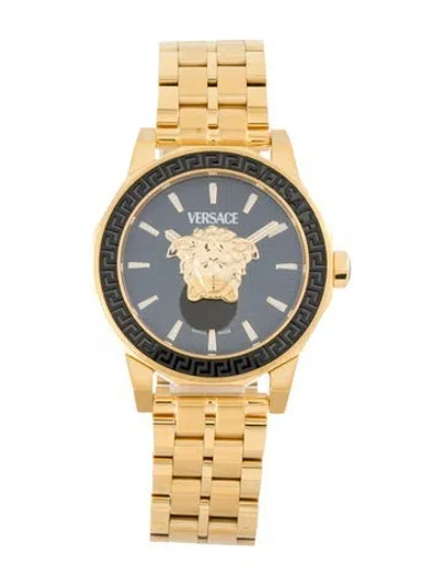 Pre-owned Versace Medusa Deco Watch In Multi